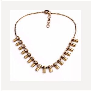 SIMPLE BRASS CRYSTAL NECKLACE#422